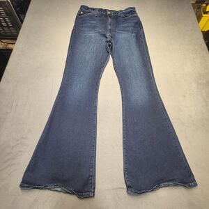 Women's Flared Blue Jeans